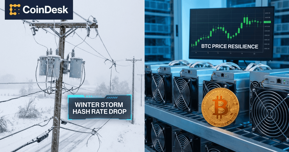 Ilustração editorial sobre altcoins: Bitcoin: Hash Rate Diminui nos EUA, Preço Mostra Resiliência