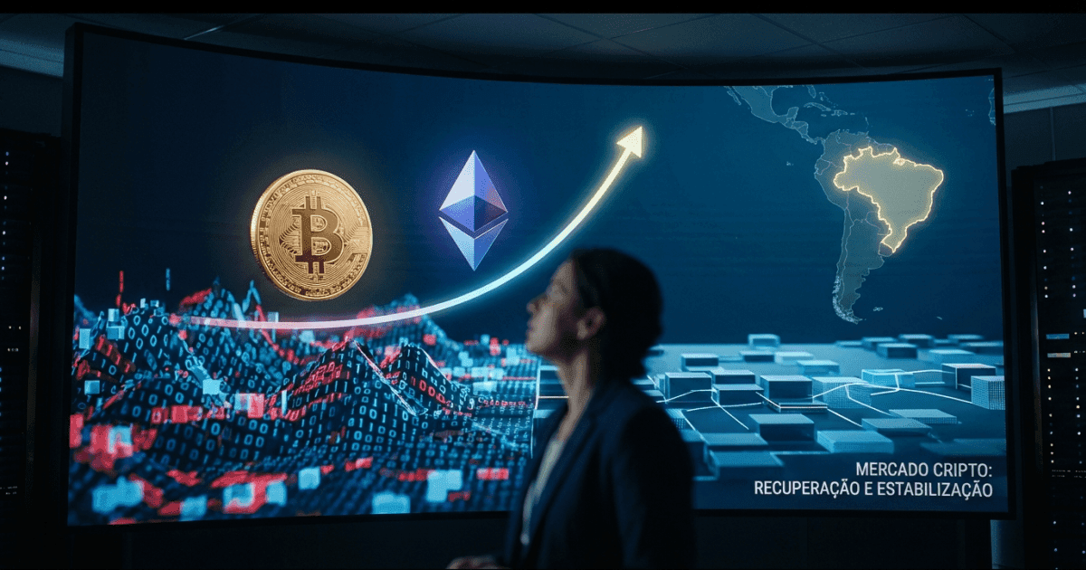 Ilustração editorial sobre ethereum: Ethereum e Bitcoin Reagem Após Queda, Sinalizando Estabilização