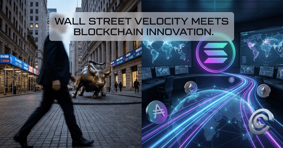 Ilustração editorial sobre altcoins: Altcoin: Ex-Solana Acelera Negociações Globais com Tática Wall Street