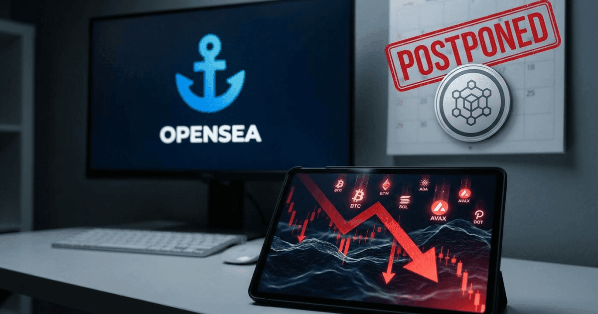 Altcoins e OpenSea: Lançamento de token adiado na crise