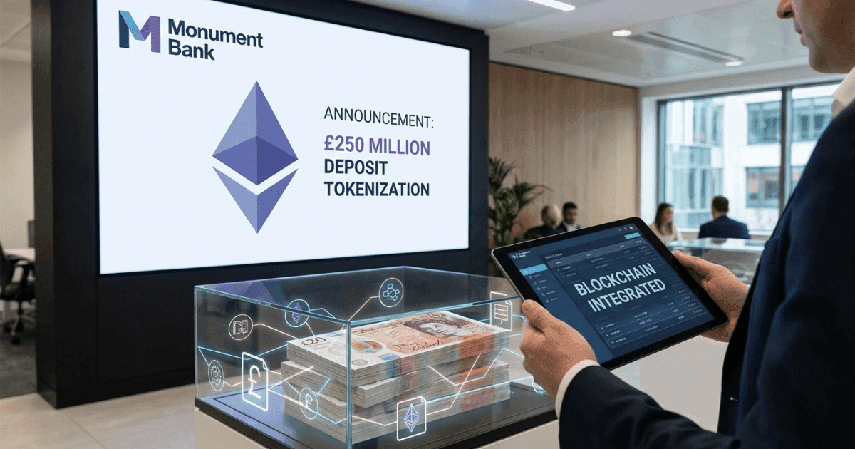 Ilustração editorial sobre ethereum: Ethereum: Banco Britânico Inova com Tokenização de £250M