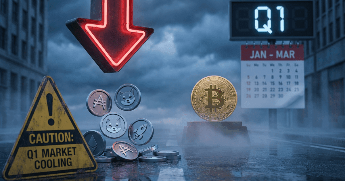 Ilustração editorial sobre altcoins: Altcoins Enfrentam Cautela e Lucratividade em Q1, Dizem Analistas