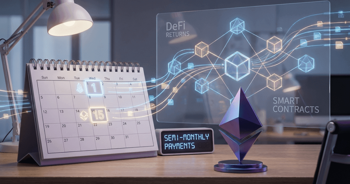 Ethereum propõe pagamentos semi-mensais: Valor previsível no DeFi