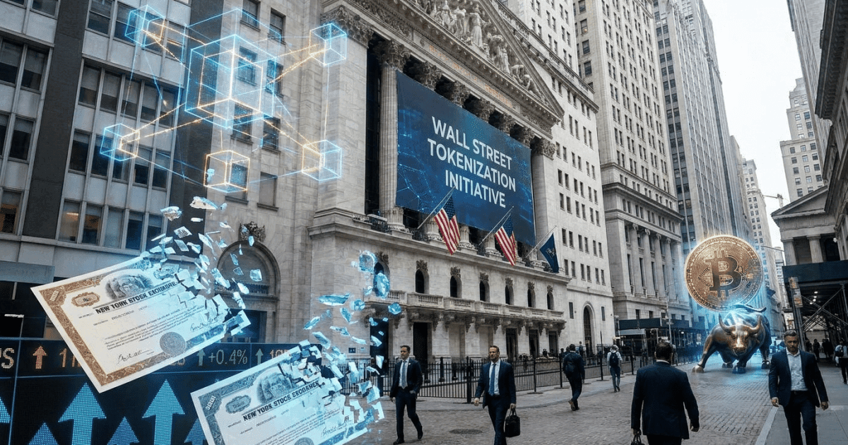 Ilustração editorial sobre altcoins: Altcoins Impulsionam Wall Street: Tokenização de Ações Cripto Avança
