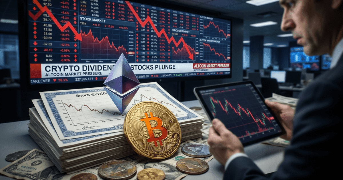Altcoin desvaloriza ações de empresas cripto com dividendos