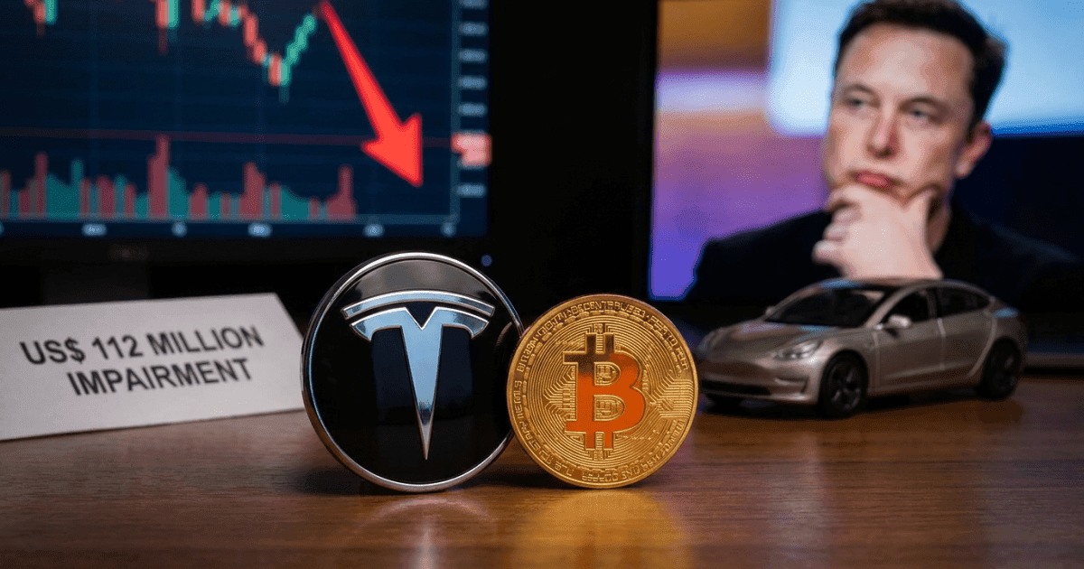 Tesla Mantém Bitcoin, Registra Perda Contábil de US$ 112 Milhões